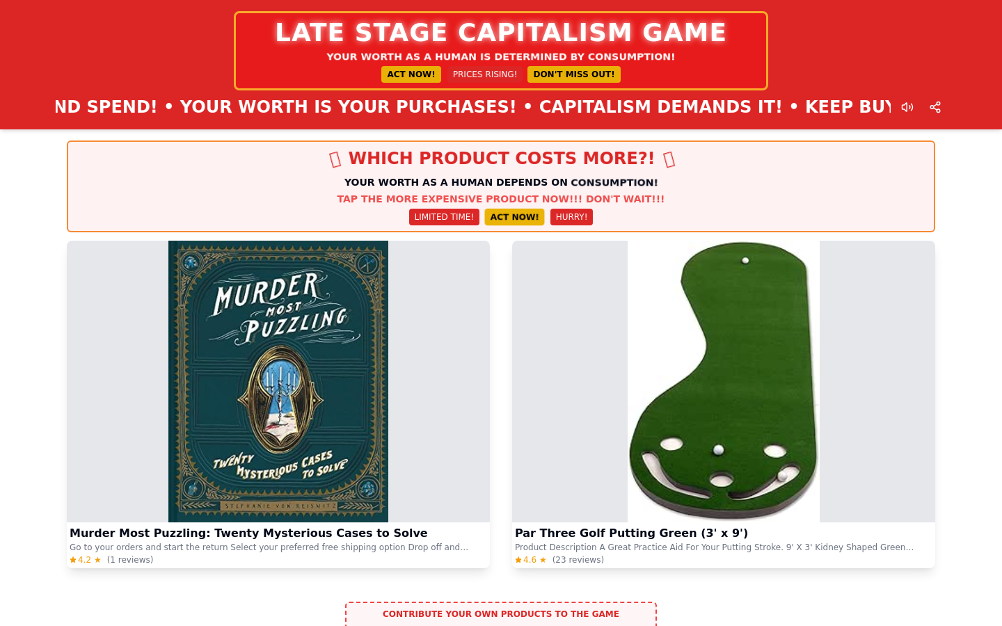 Late Stage Capitalism - The Game