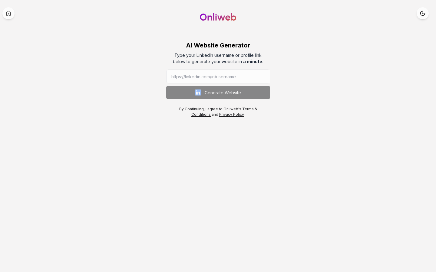AIプロフィールサイトビルダー