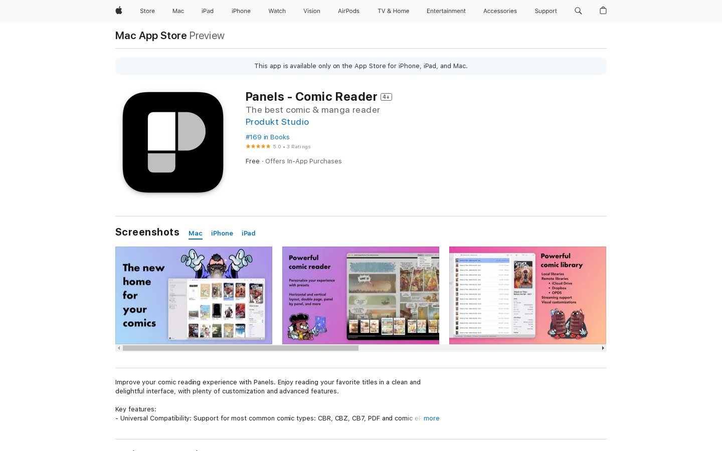Panels for macOS