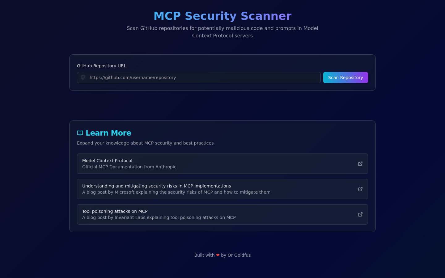 MCP Server Scanner