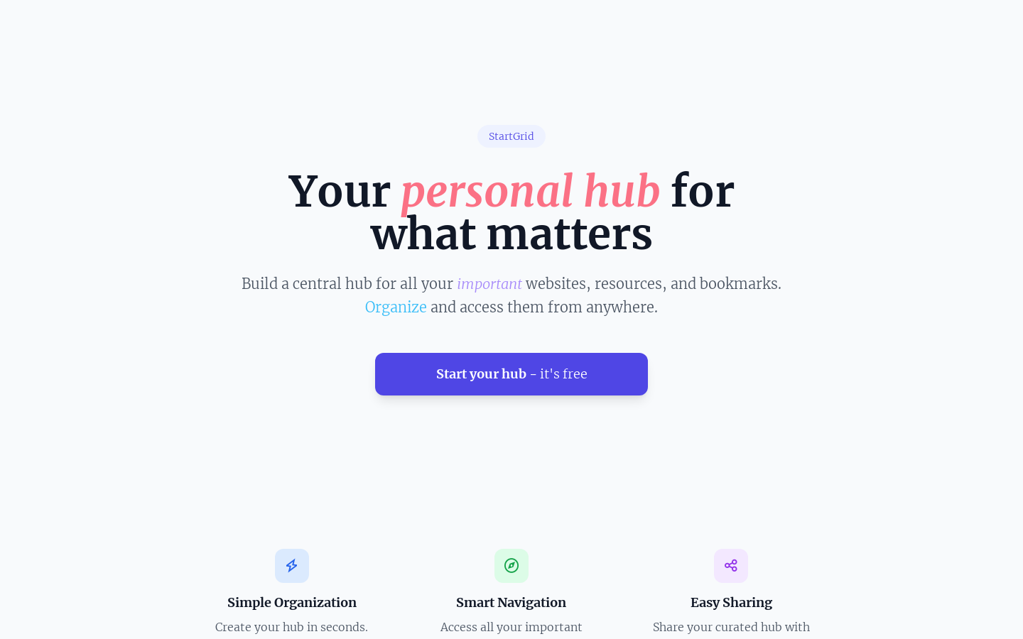 Personal Hub