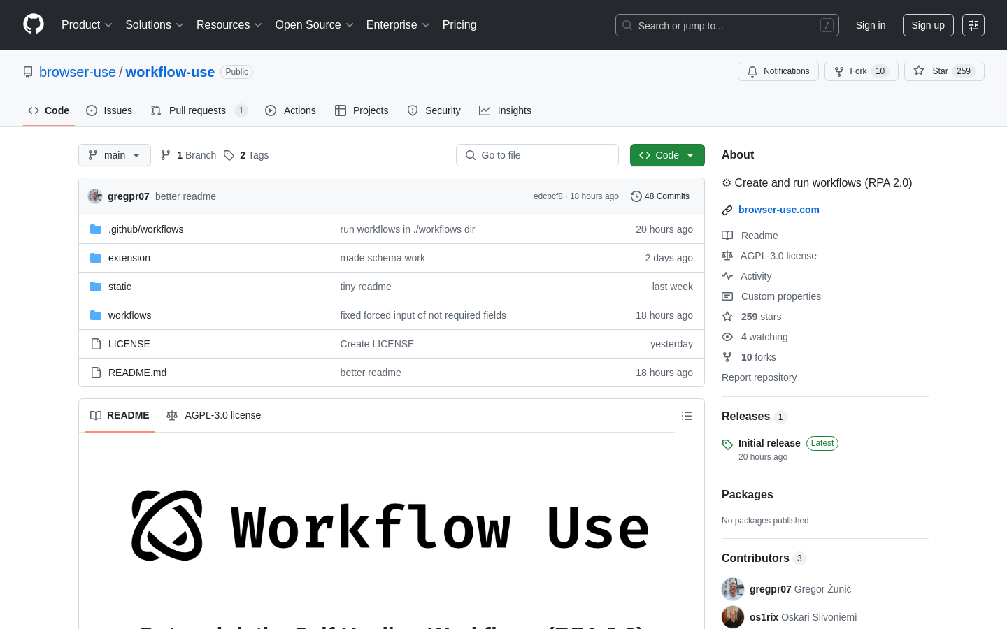 Workflow Use