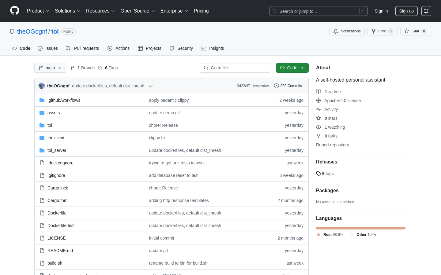 Extensible Personal Assistant Server