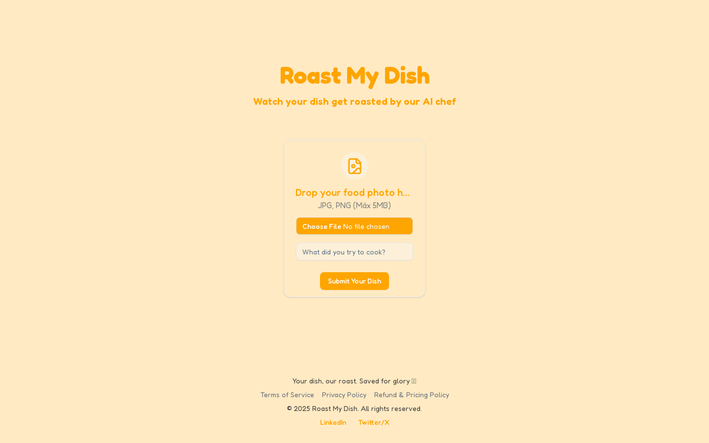 Roast My Dish