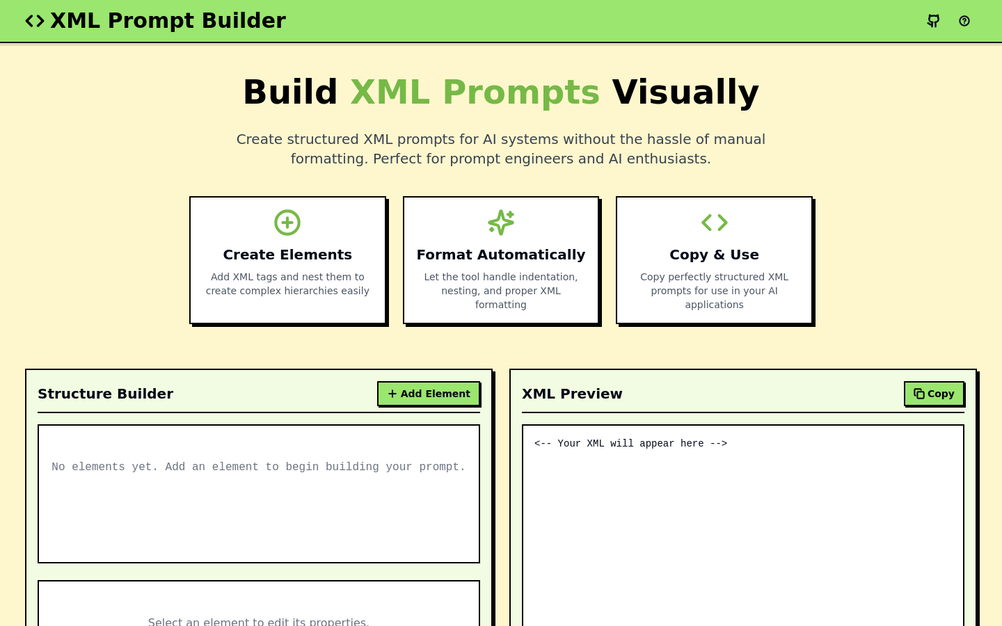 XML Prompt Builder