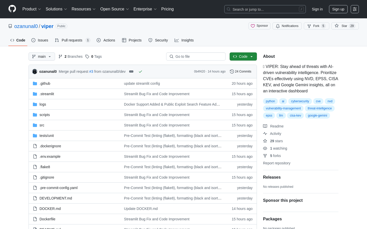 VIPER: Vulnerability Intelligence Platform
