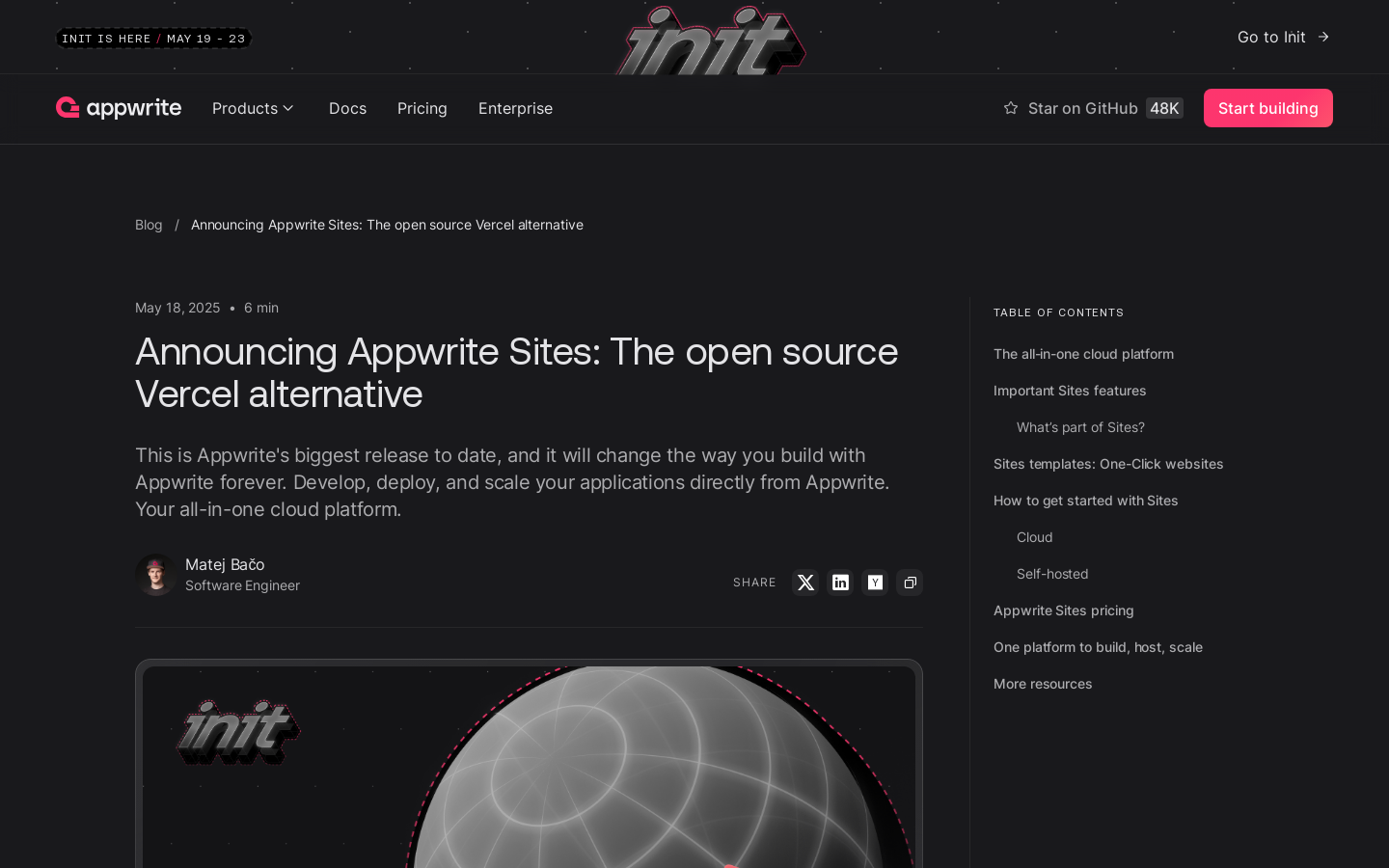 Appwrite Sites