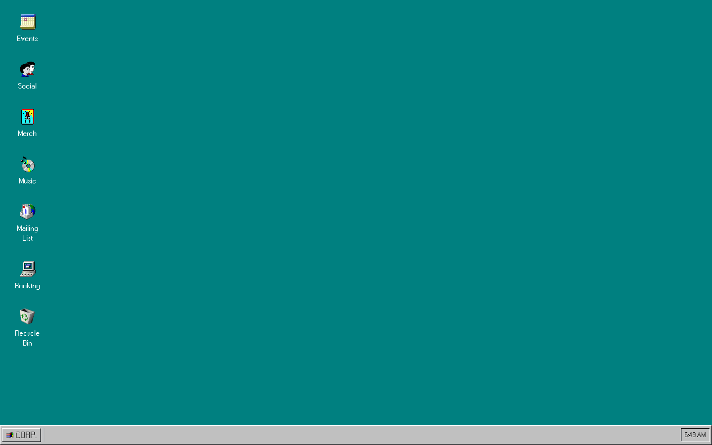 Windows 98 Themed Website