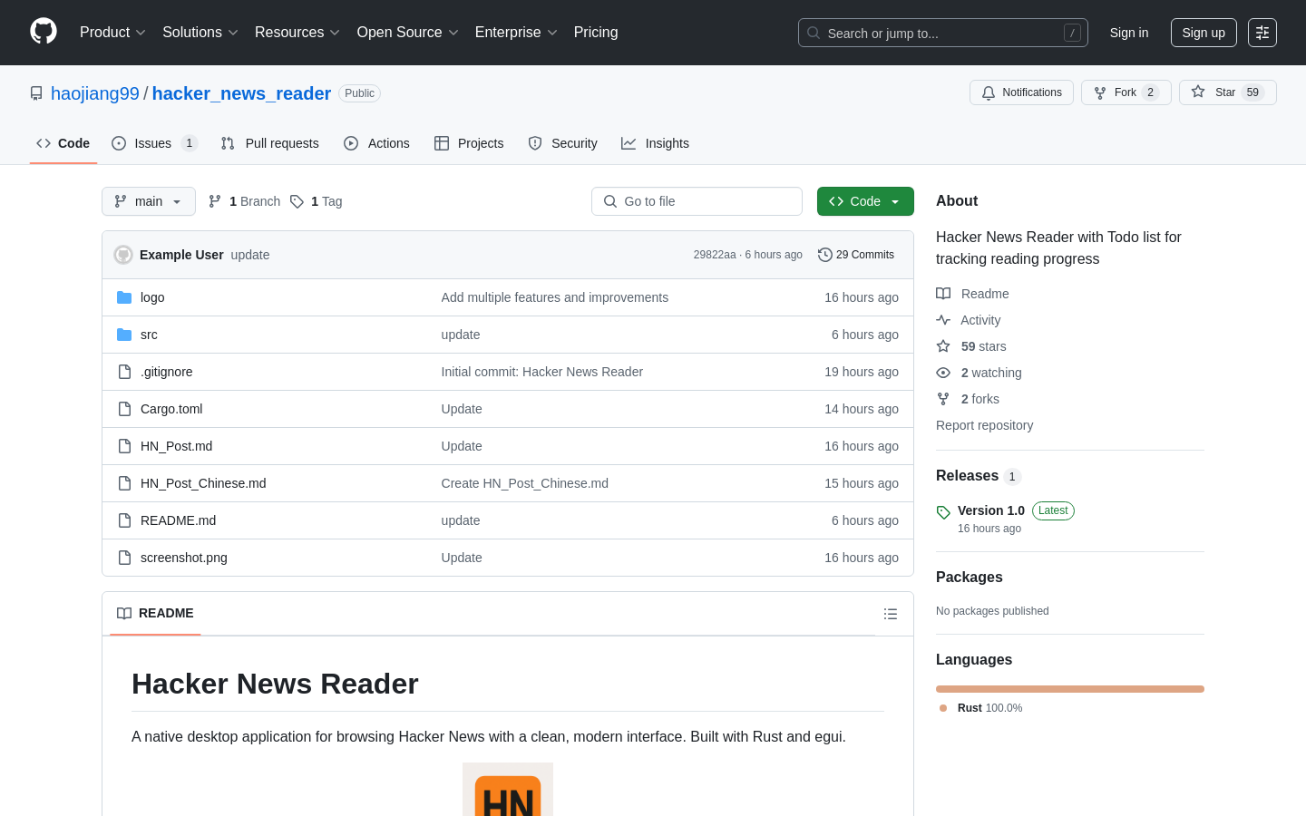 HN Reader