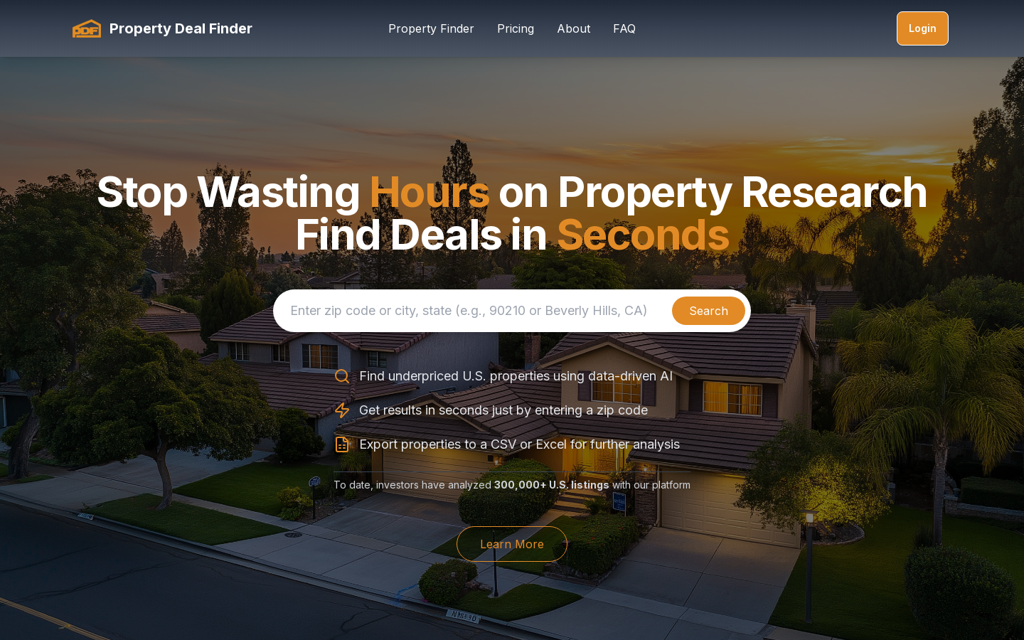 Property Deal Finder