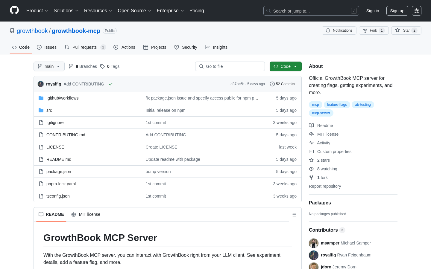GrowthBook MCP Server