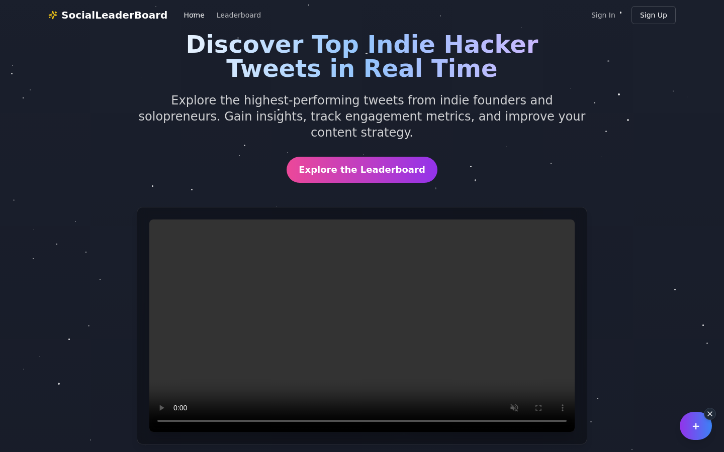 Social Leaderboard Tracker