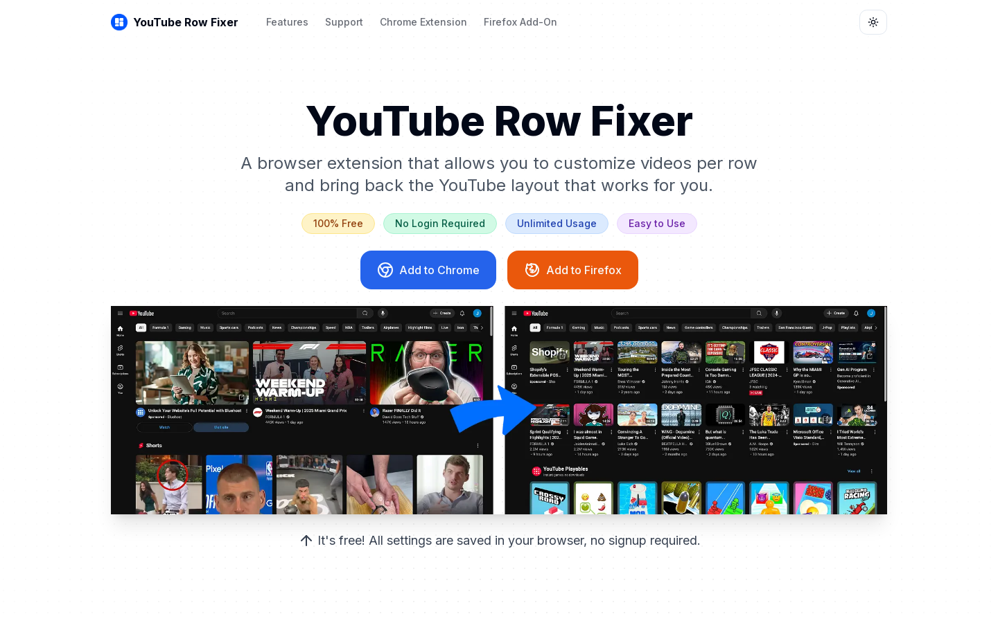 YouTube视频排列优化工具
