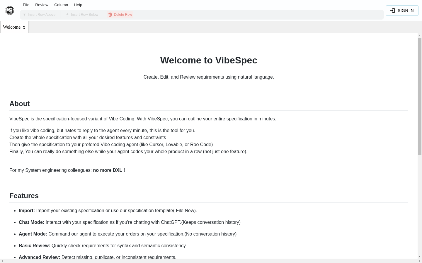 VibeSpec