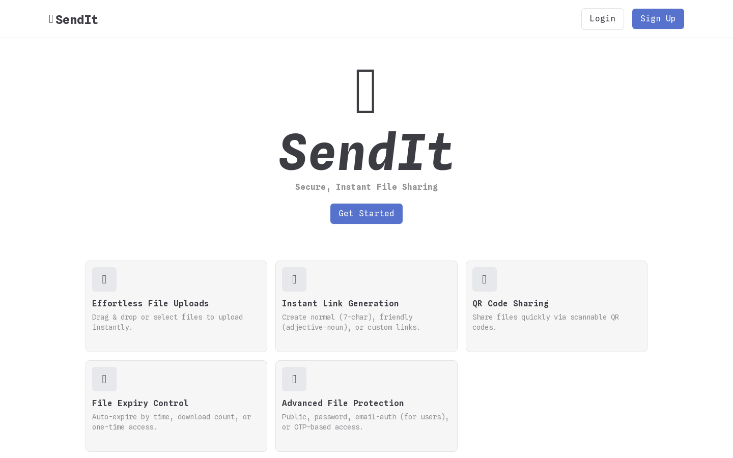 SendIt - ファイル共有アプリ