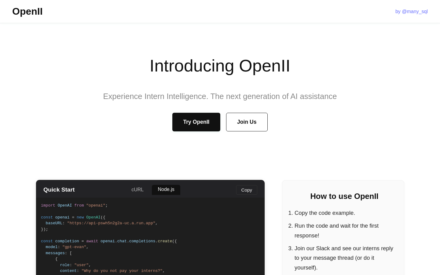 OpenII