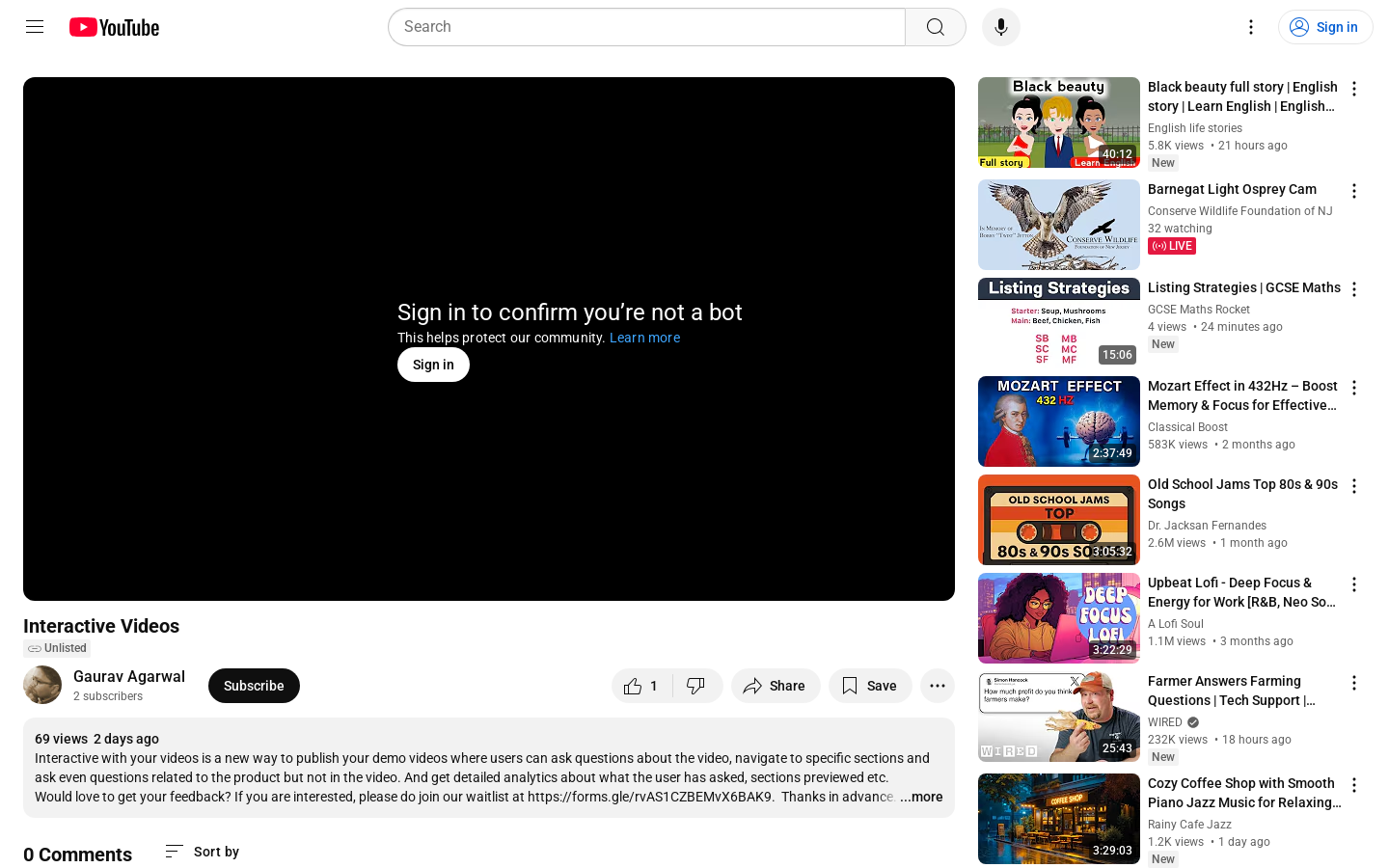 Interactive Video Creator