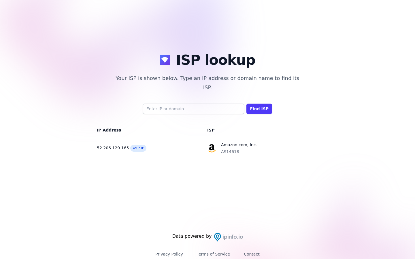 ISP Lookup Tool