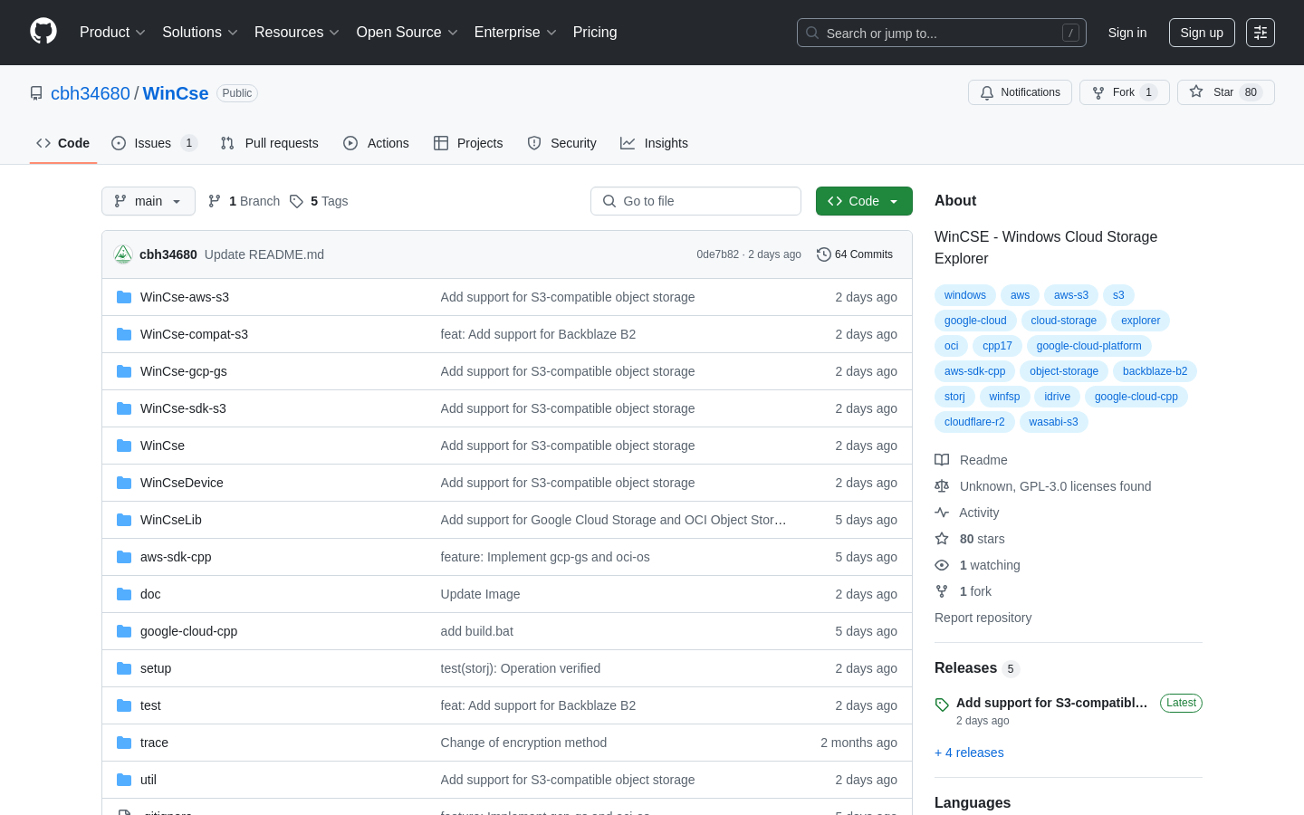 WinCse - Object Storage Explorer