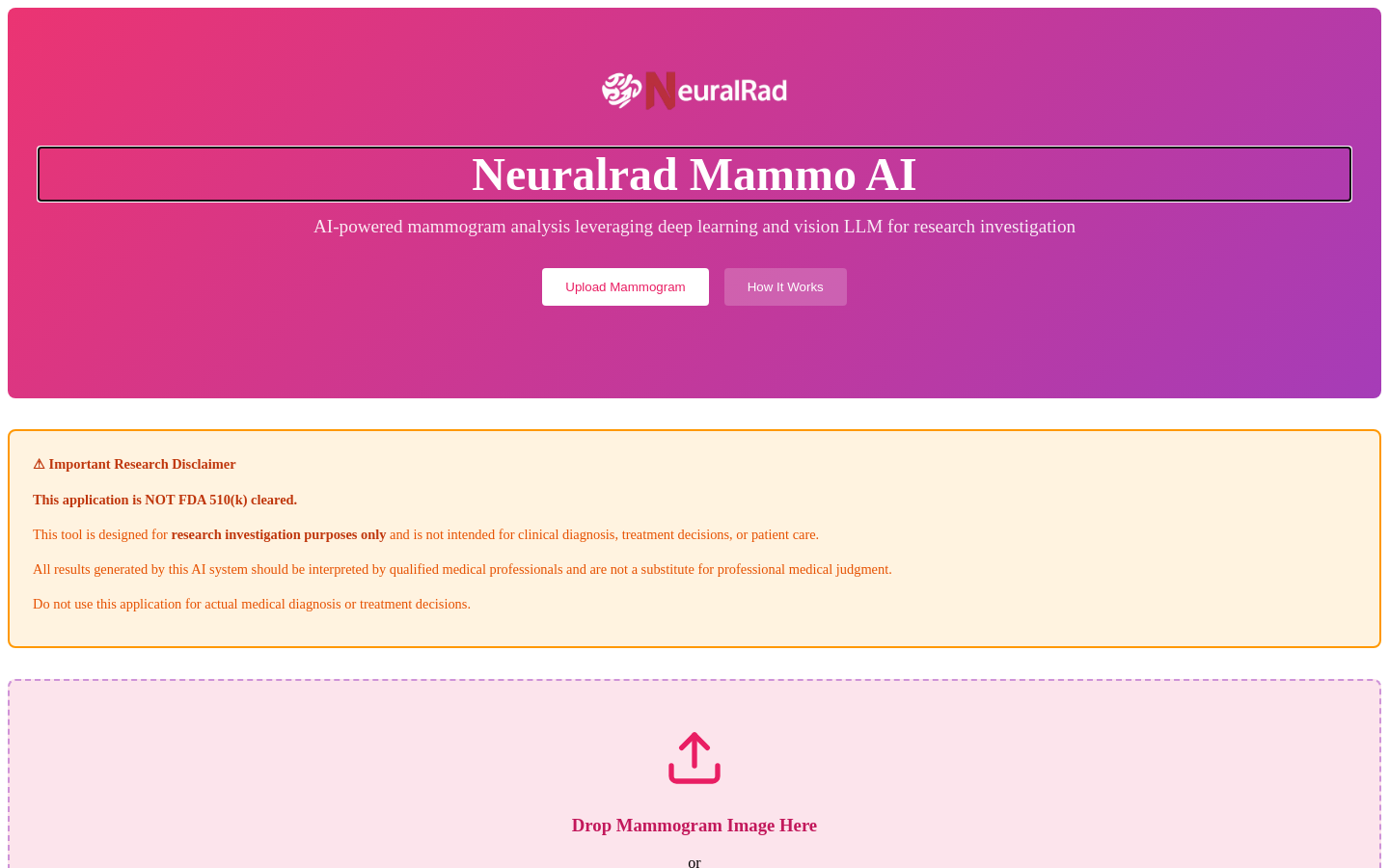 Neuralrad Mammo AI