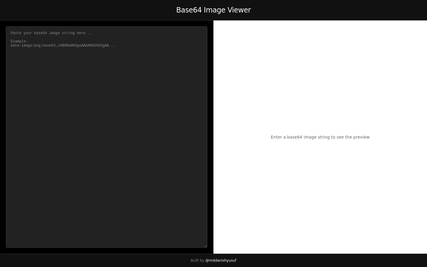 Base64 Image Viewer