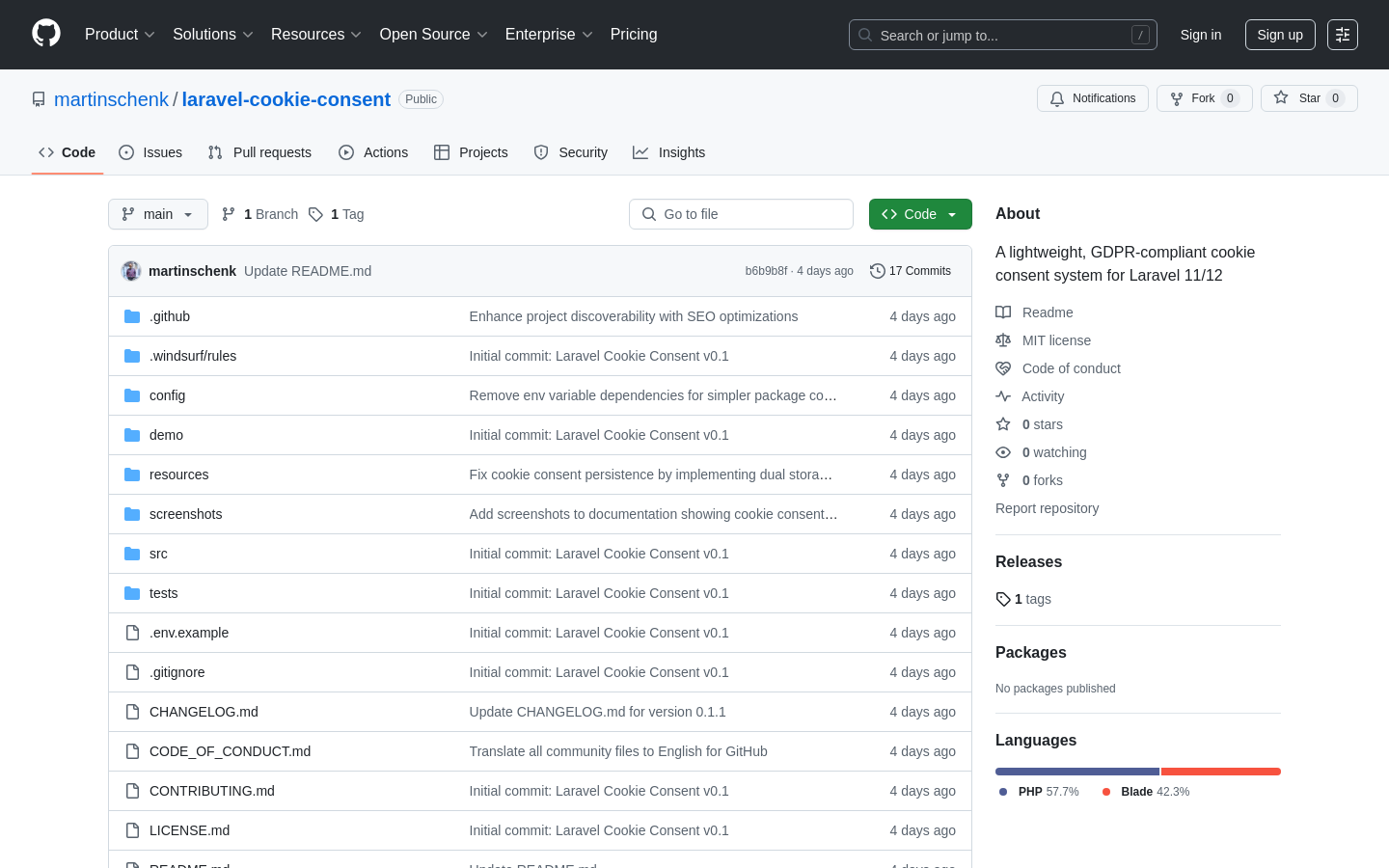 Laravel Cookie Consent