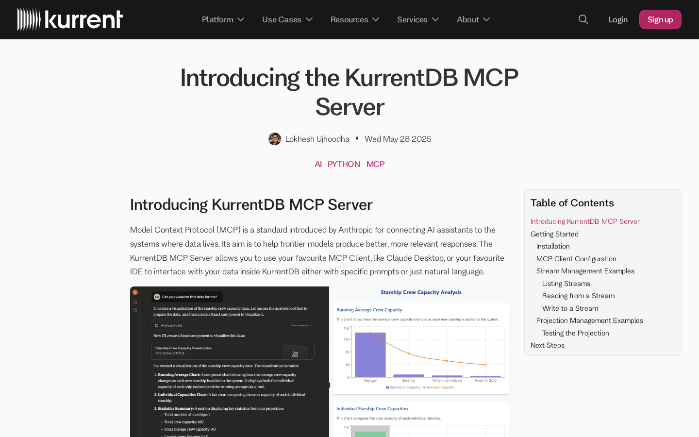 KurrentDB MCP Server
