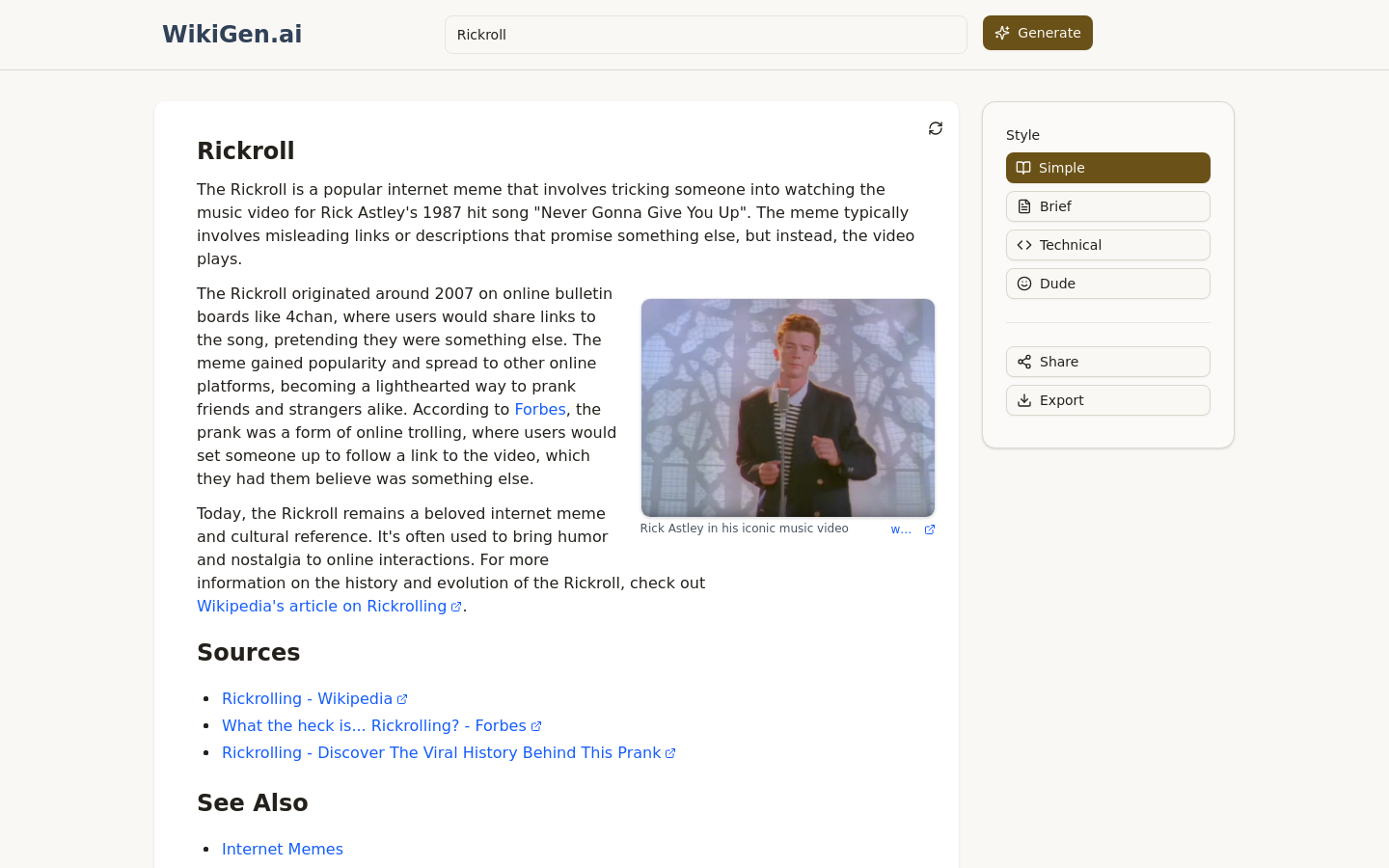 WikiGen.ai