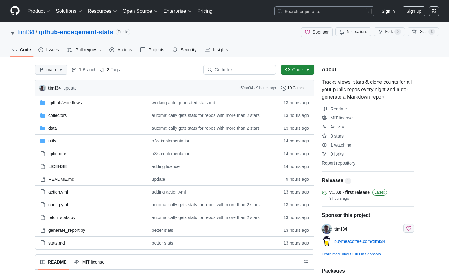GitHubプロジェクト分析トラッカー