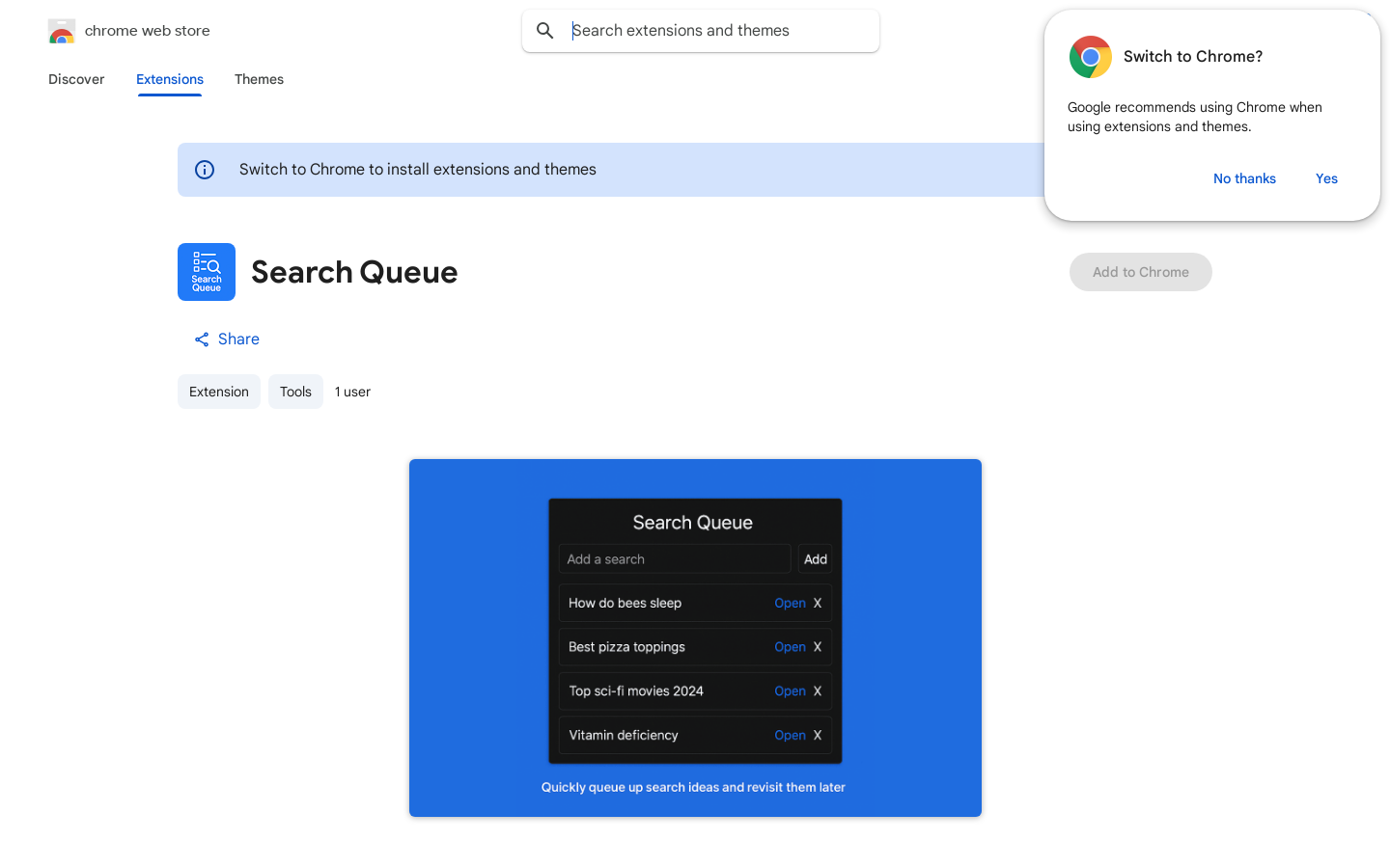Search Queue