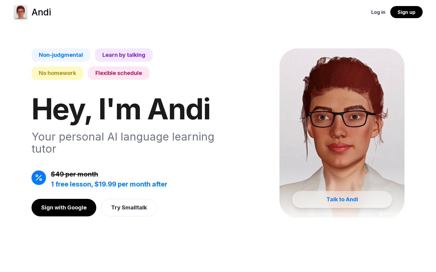 Andi - AI Language Tutor