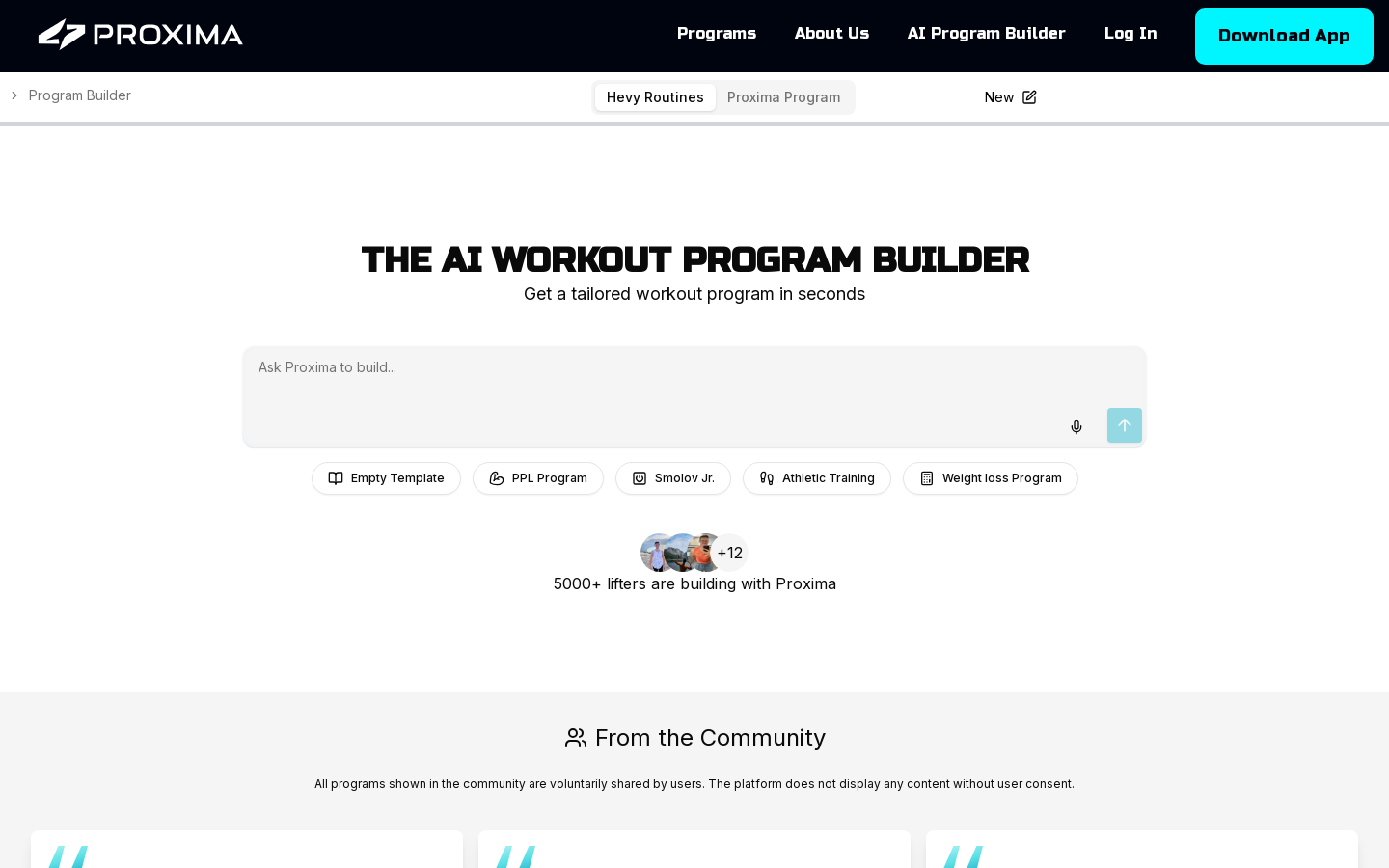 Workout Builder V0