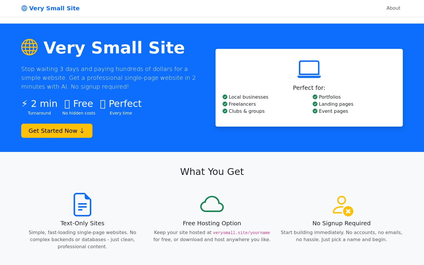 Verysmall.site