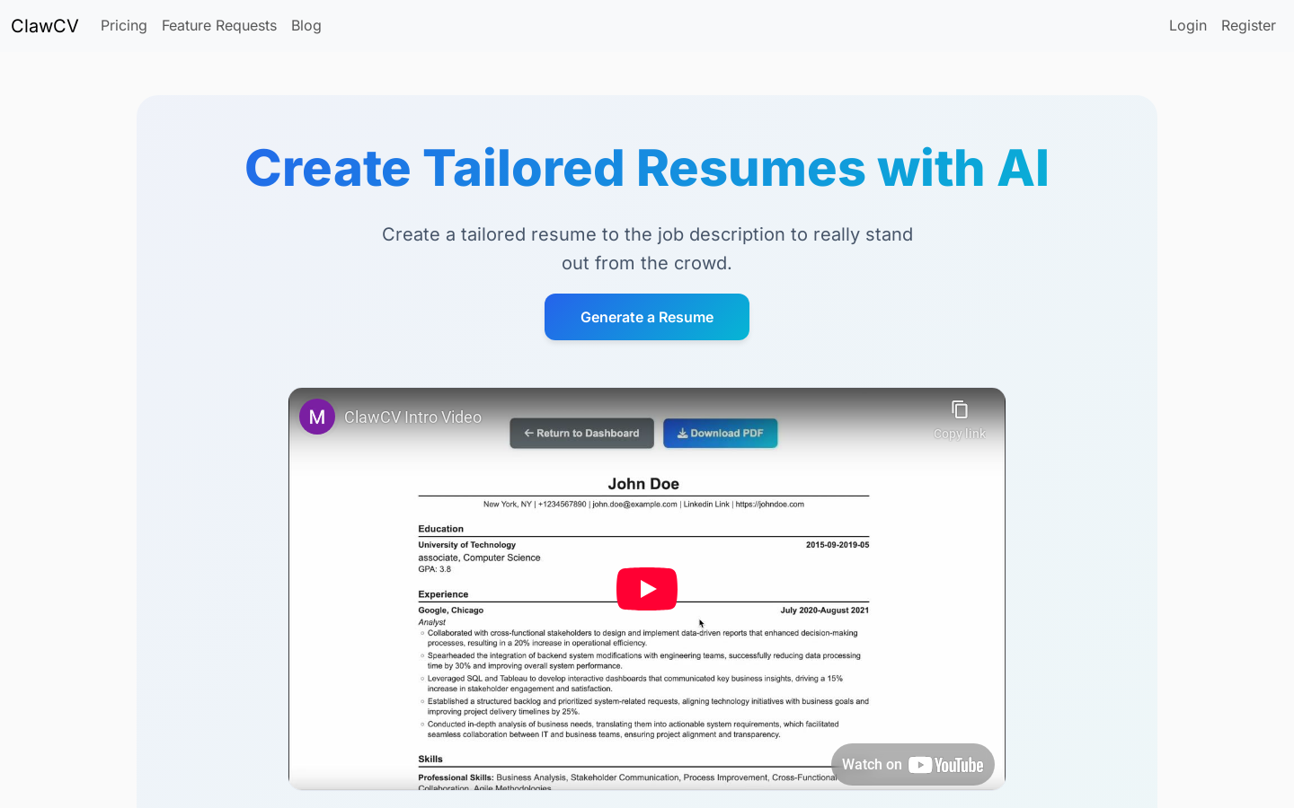 ResumeTailor