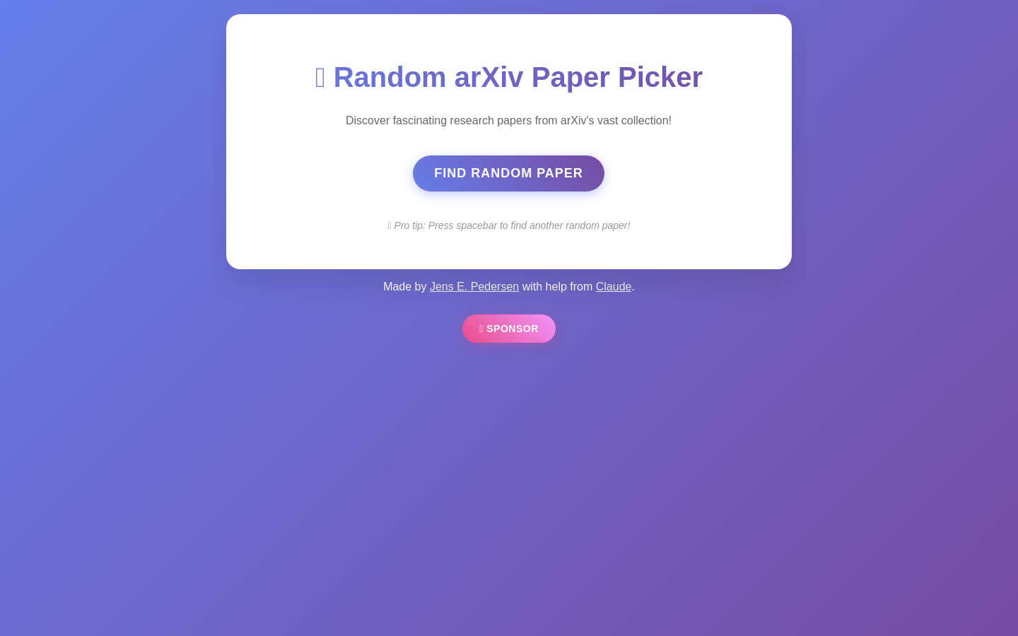 ArXiv Paper Picker