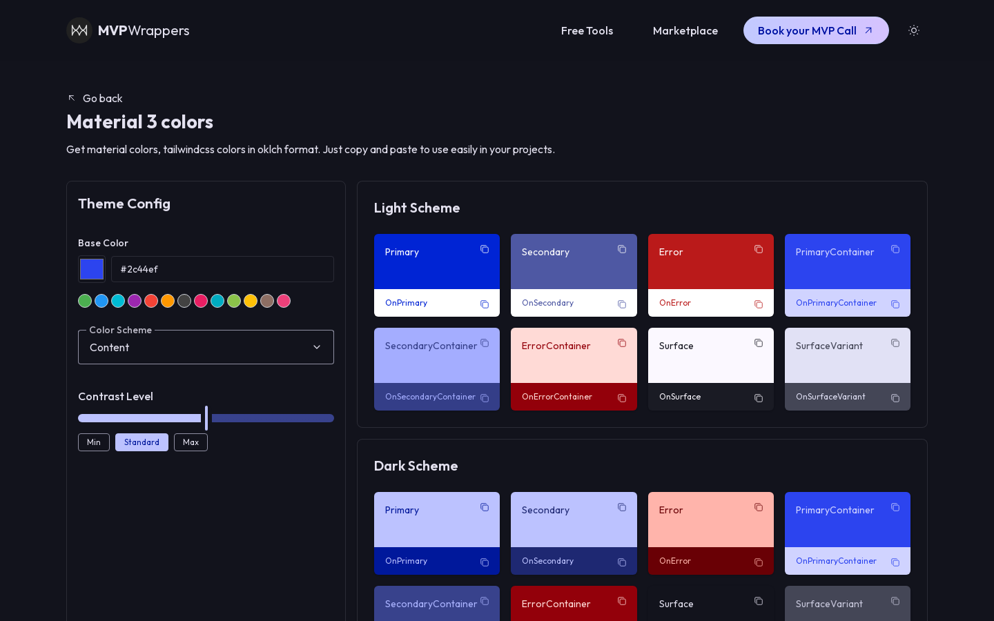 TailwindCSS Theme Generator