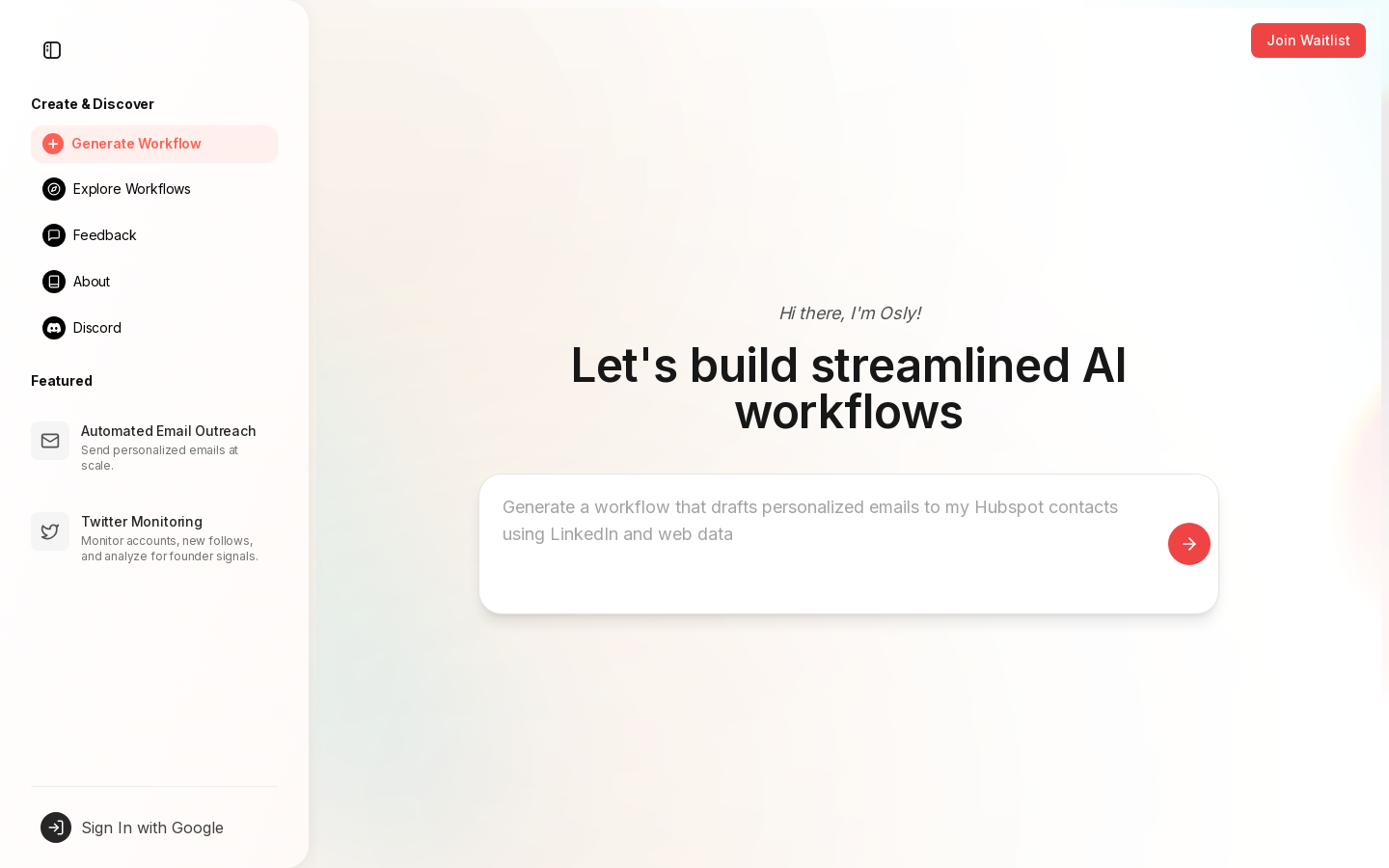 Osly Workflow Automation