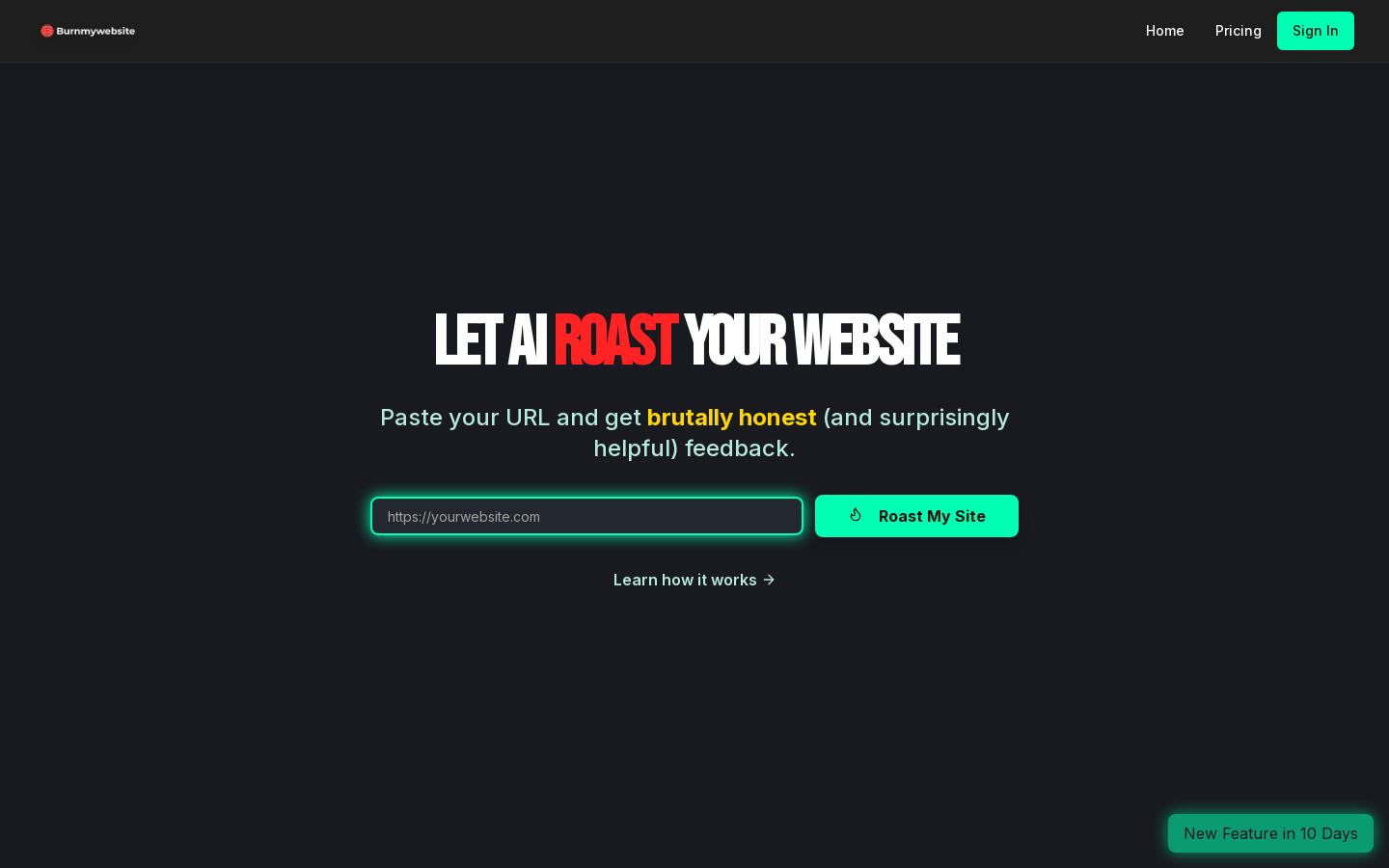 AI Roast Website