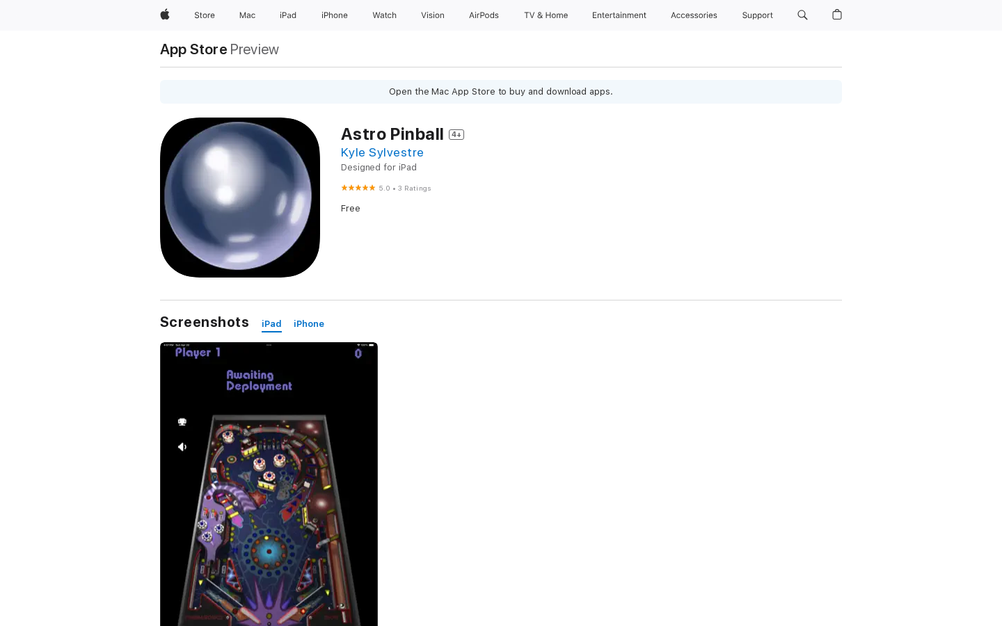Astro Pinball iOS