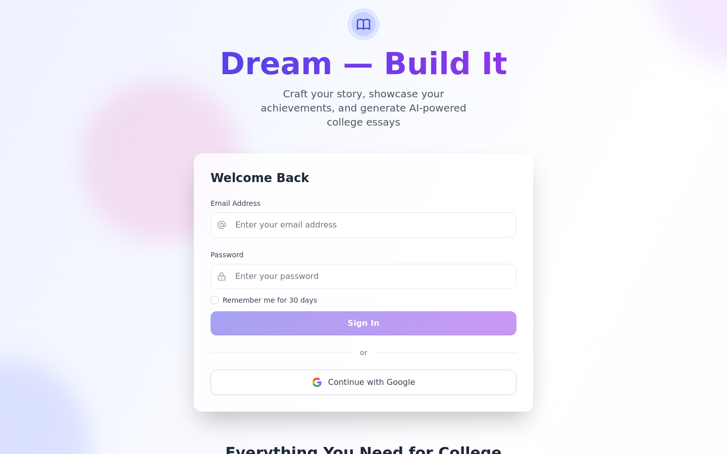 Dream - Build It