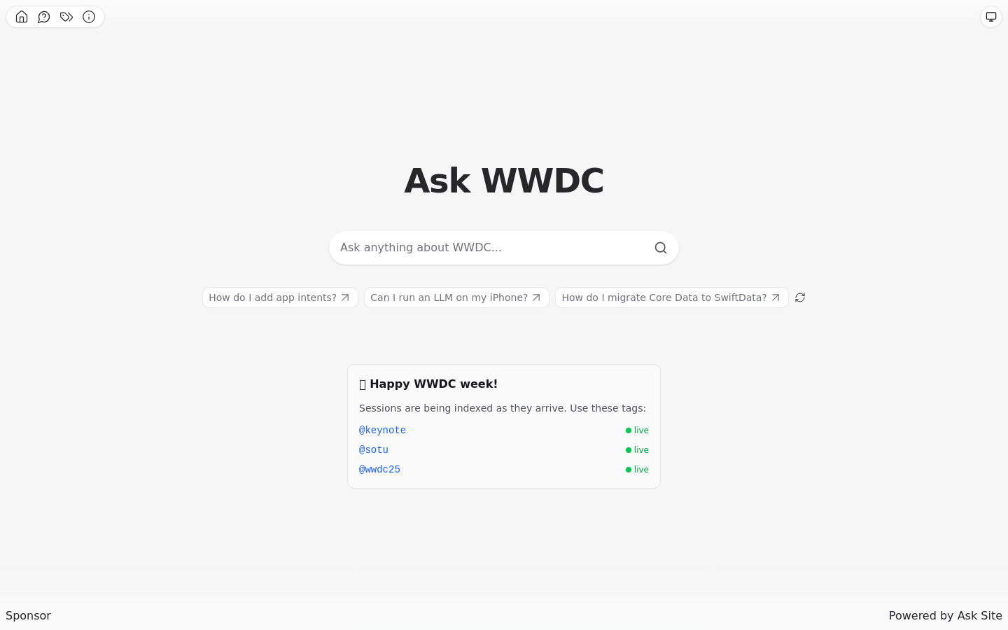 Ask WWDC