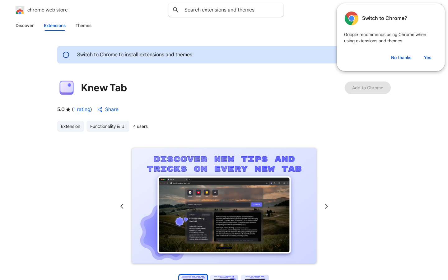 Knew Tab