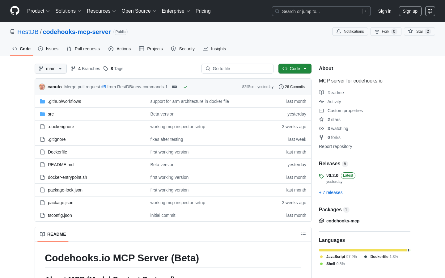Codehooks MCPサーバー
