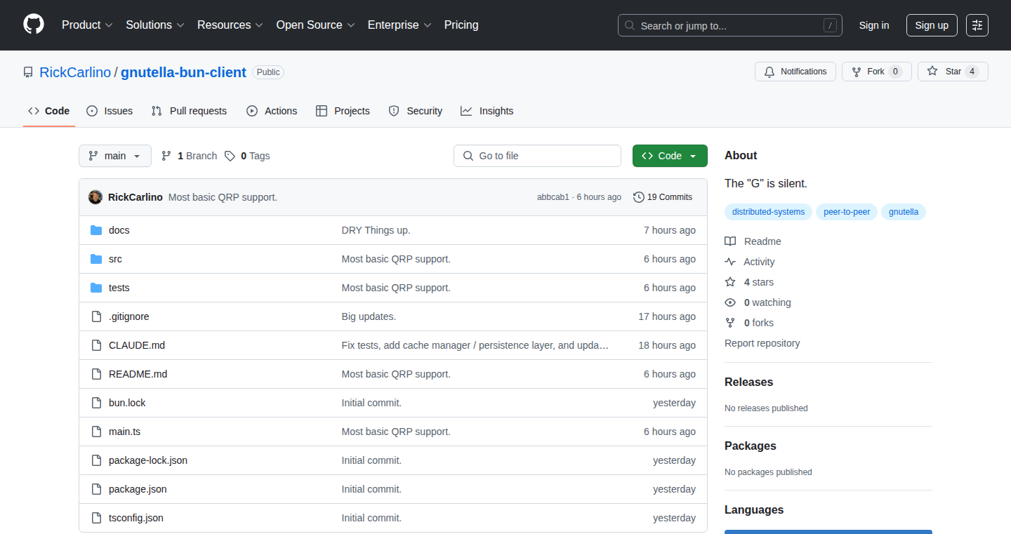 Gnutella P2P Client