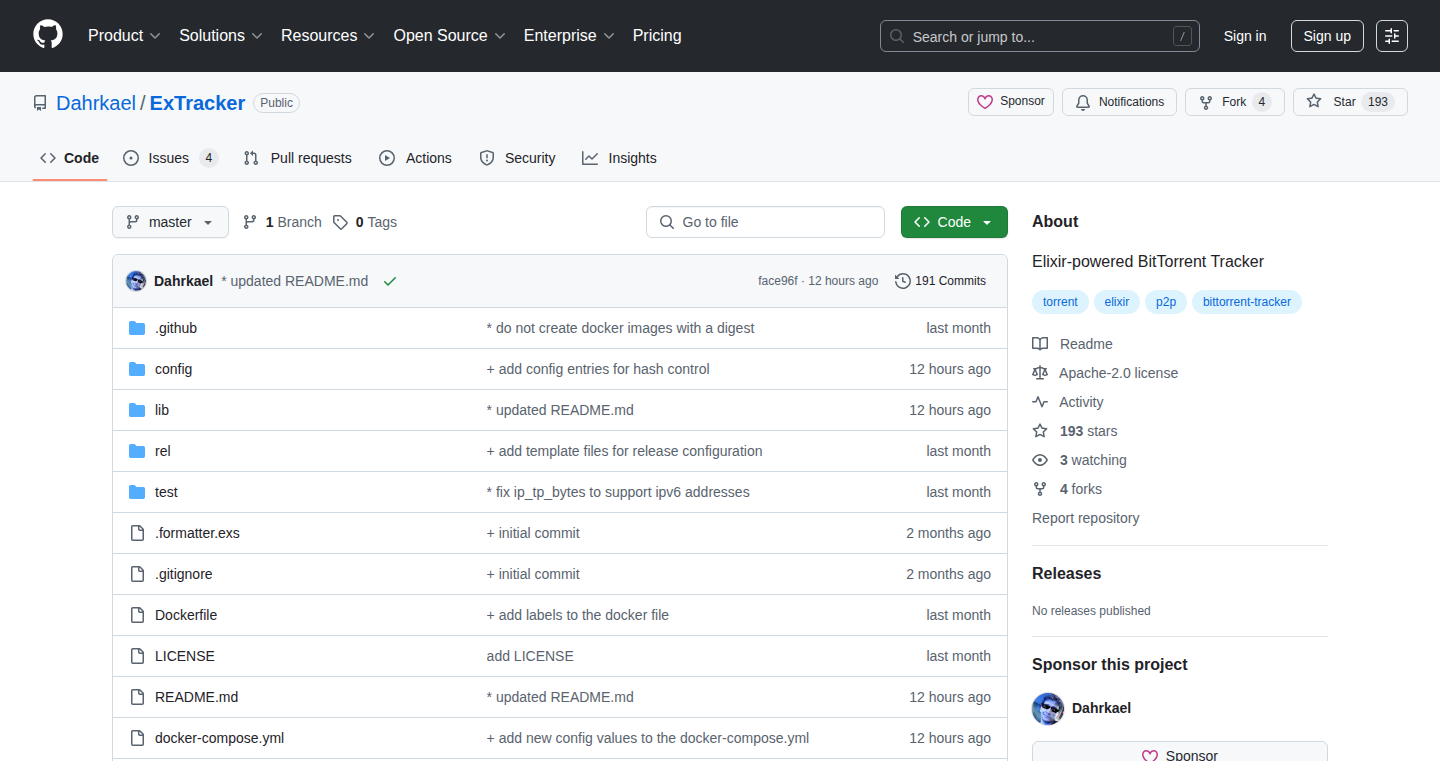 Elixir BitTorrent Tracker
