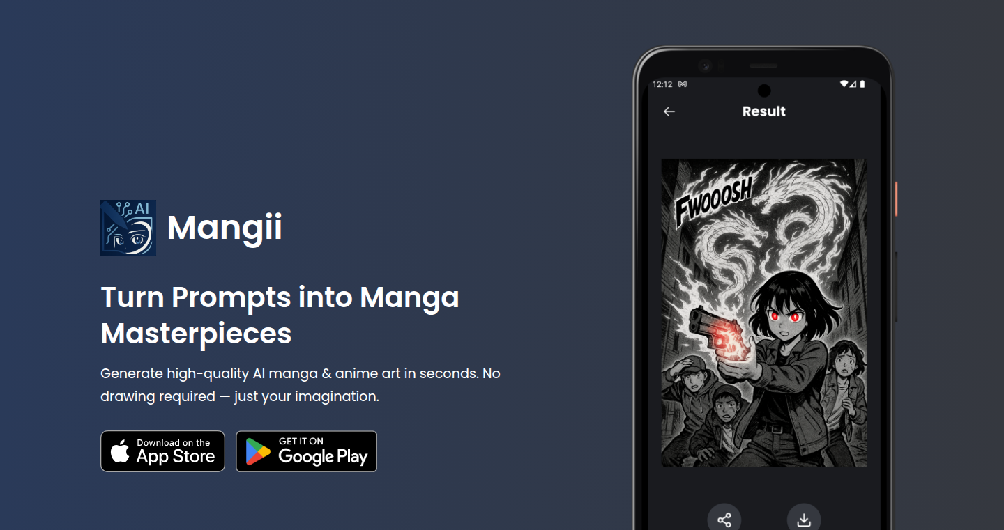 Mangii:文字秒变漫画风图片生成器