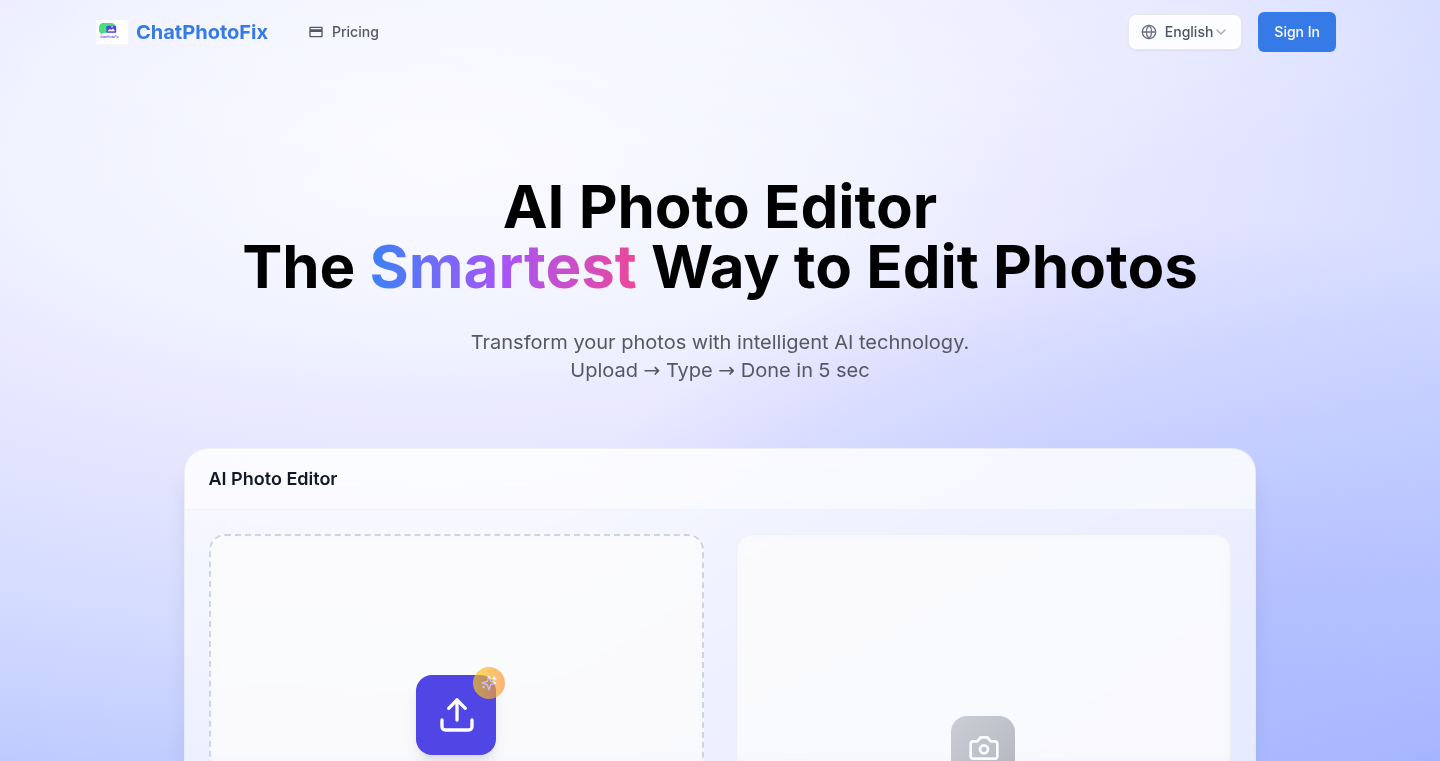 ChatPhotoFix:用文字指挥的AI图片编辑器