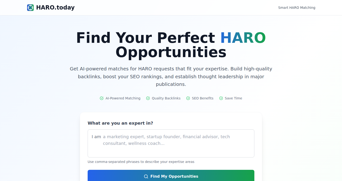 HARO Vector Search: Intelligent HARO Request Filter