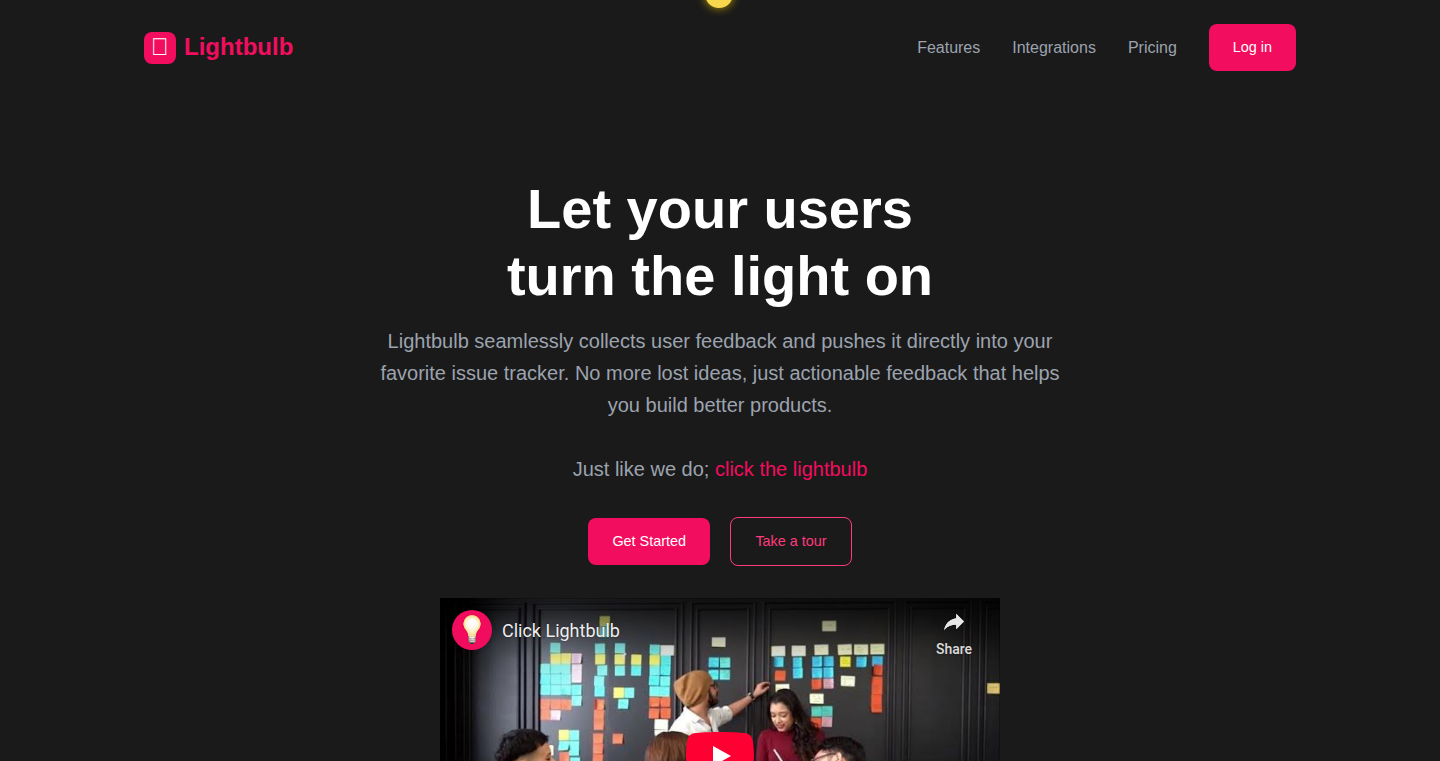 Click Lightbulb - 用户反馈智能分类器