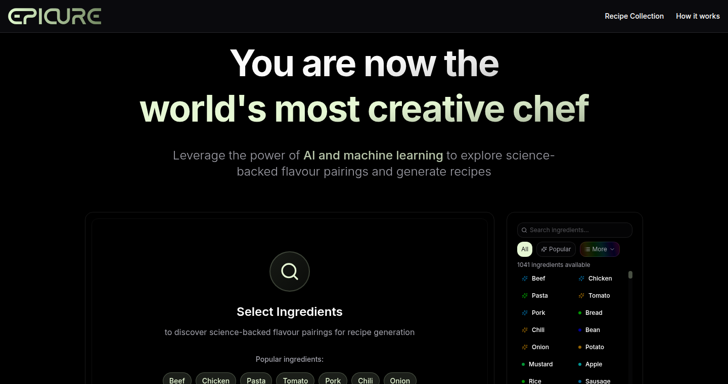 PhD Flavour Pairings AI - 口味配对的AI大脑